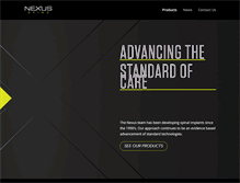 Tablet Screenshot of nexusspine.com